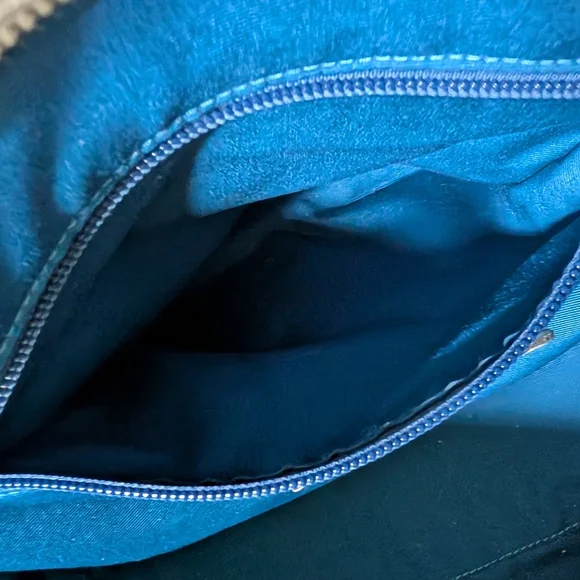 Coach Badlands Floral (Blue/White) Zip Tote Handbag - Picture 7 of 15